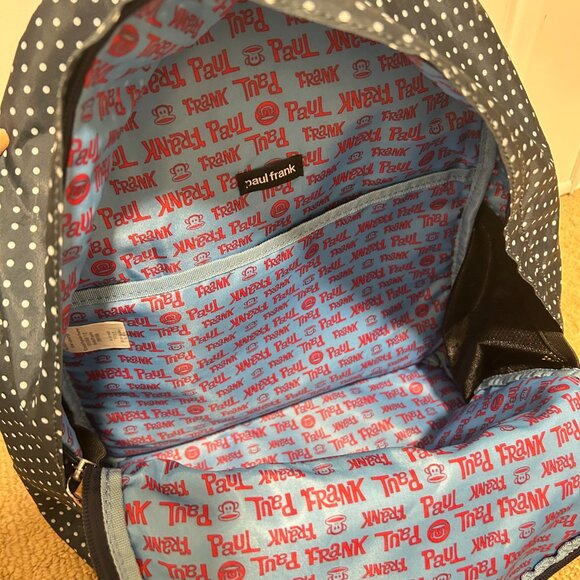 Paul Frank Navy Polka dot Backpack - Picture 6 of 12